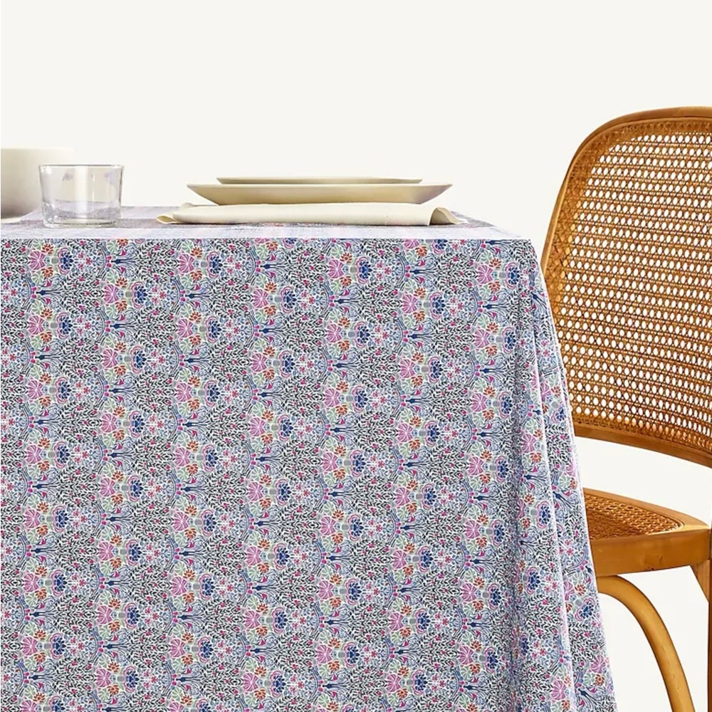 NWOT - J. Crew x Liberty of London Tablecloth - Purple Blue - 70” x 108”